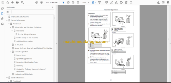 Sumitomo SH330-3, SH330LC-3, SH350HD-3, SH450HD-3 Hydraulic Excavator Operators Manual (WDL3306-2W) - Image 2