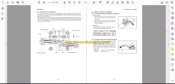 Doosan Solar 030 Plus, Solar 035 Excavator Shop Manual (Serial Number 101 and Up) - Image 2