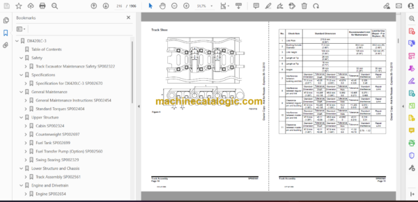 Doosan DX420LC-3 Hydraulic Excavator Shop Manual (Serial Number 1001 and Up) - Image 2