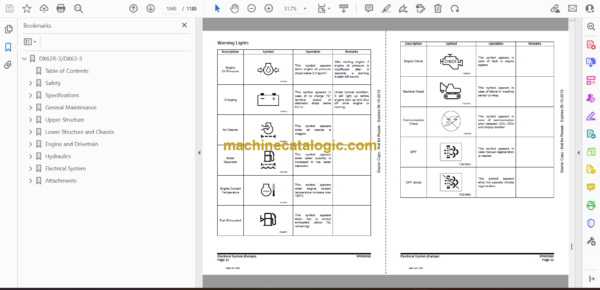 Doosan DX62R-3 Hydraulic Excavator Shop Manual (Serial Number 1001 and Up) - Image 2