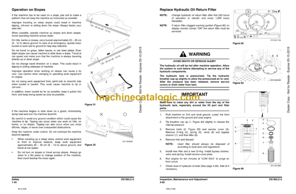 Doosan DX180LC-5 Excavator Operation and Maintenance Manual (Serial Number 1001 and Up) - Image 3