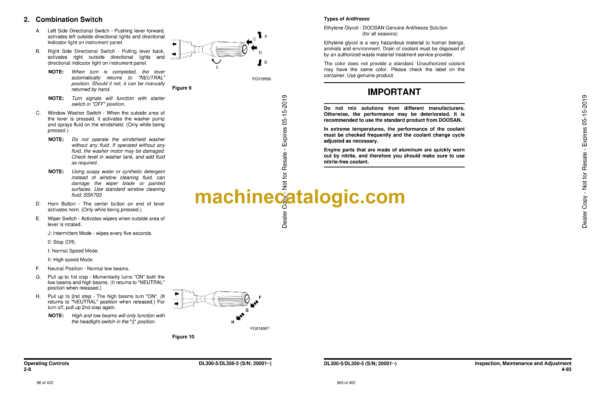 Doosan DL300-5, DL350-5 Wheel Loader Operation and Maintenance Manual (Serial Number 20001 and Up) - Image 4