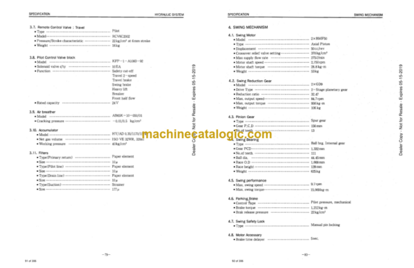 Doosan DH450 Excavator Shop Manual - Image 4