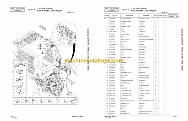Doosan 460 Plus Tier 3 Skid Steer Loader Parts Manual - Image 3