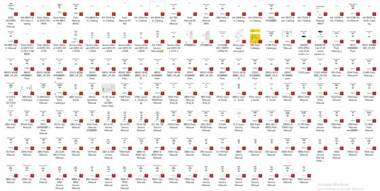 IHI Hydraulic Excavator Service, Parts, Operator Manual PDF DVD