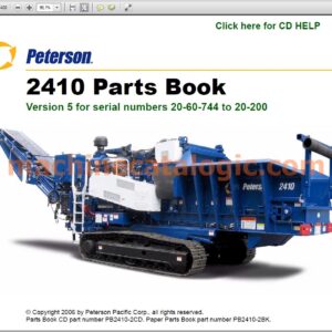 Peterson Forestry Equipment Parts, Service, Operator and Maintenance Manual PDF Archive