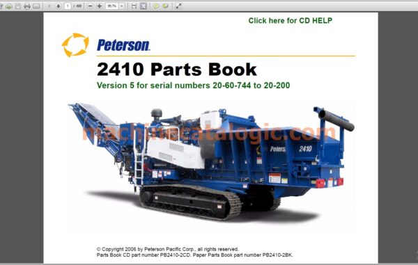 Peterson Forestry Equipment Parts, Service, Operator and Maintenance Manual PDF Archive - Image 2