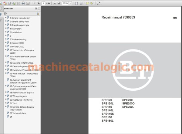 BT Forklift Service, Parts, Operators Manual PDF DVD 11.1 GB - Image 2