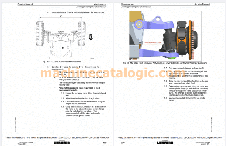 Liebherr Mining Trucks & Excavators maintenance manual