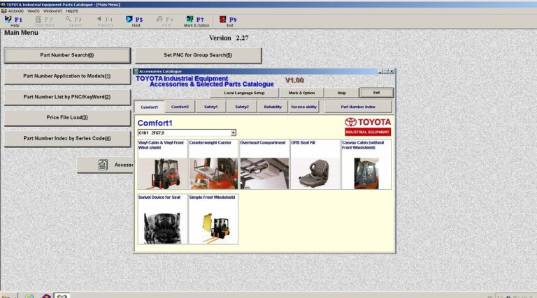 Toyota Industrial Equipment Electronic Parts Catalogue v2.27