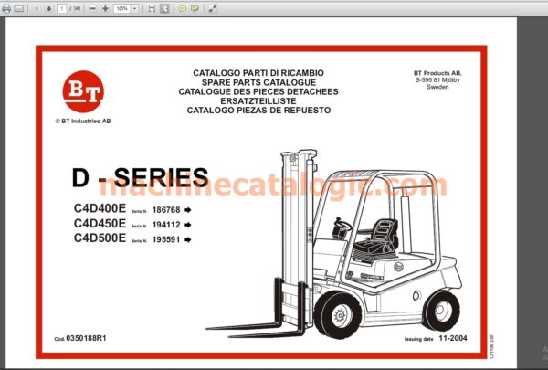 BT Forklift Service, Parts, Operators Manual PDF DVD 11.1 GB - Image 4