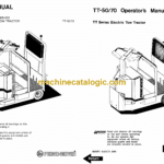 BT TWX Towing Tractor Operator and Parts Manual