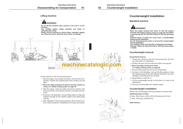 Volvo EC1210B Excavator Operators Manual - Image 3