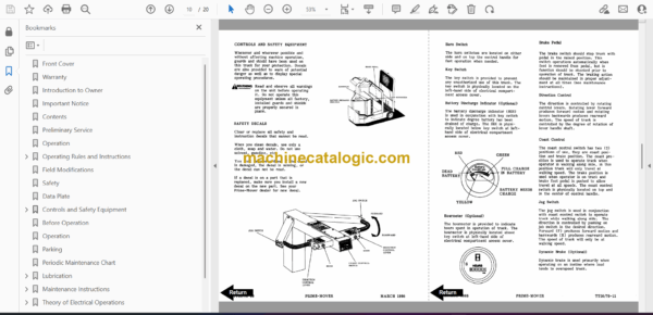 BT TT50, TT70 Towing Tractor Operator and Parts Manual - Image 2