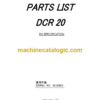 Furukawa DCR20 Drill Rig Parts Manual