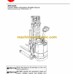 BT WSX20, WSX25 Pedestrian Stacker Quality Parts Manual