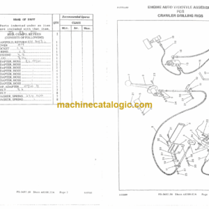 Ingersoll Rand LMA500C Crawler Drilling Rig Parts Manual (T-51144C)