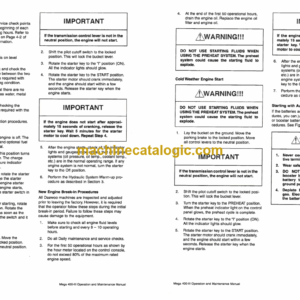 Daewoo Mega 400-3 Wheel Loader Operation and Maintenance Manual (Serial Number 0001 and Up)