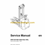 BT SPE125, SPE160, SPE135S, SPE125L, SPE160L Electric Stacker Master Service Manual