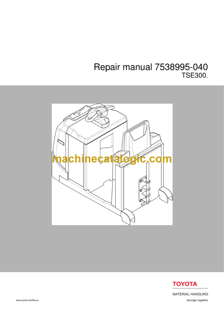 BT TSE300 Tow Tractor Repair Manual