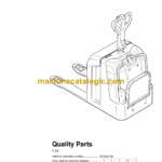 BT P24 Electric Pallet Truck Quality Parts Manual