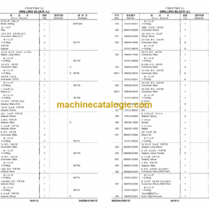 Furukawa HCR1500 ED Drill Rig Parts Manual
