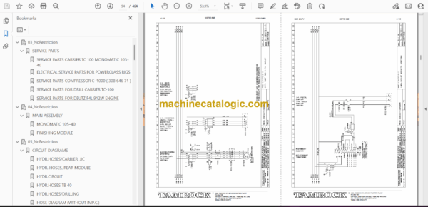 Sandvik Monomatic 105-40 Drill Rig Parts Manual (100D1299-1) - Image 2