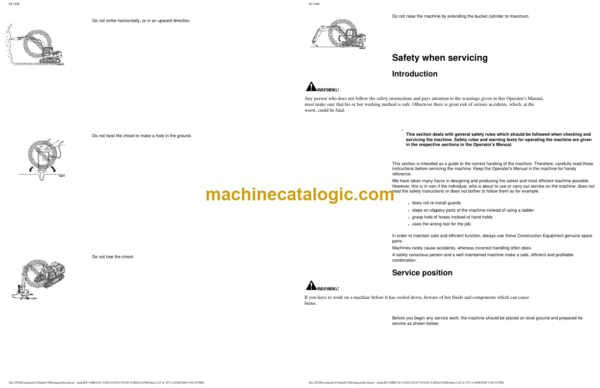 Volvo EC140B Excavator Operators Manual - Image 3