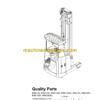 BT RRE140, RRE140C, RRE140E, RRE140EC, RRE160, RRE160C, RRE160E, RRE160EC Reach Truck Quality Parts Manual