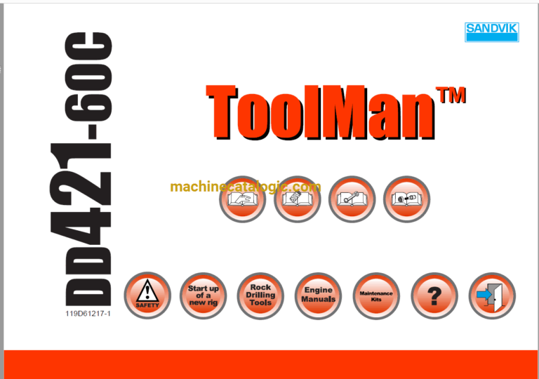 Sandvik DD421-60C Drilling Rig Full Documents (Service, Operator, Maintenance Manual and Parts Catalog) [119D61217]