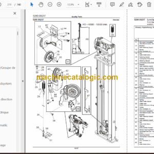 BT RRE140, RRE140C, RRE140E, RRE140EC, RRE160, RRE160C, RRE160E, RRE160EC Reach Truck Quality Parts Manual