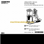 BT RC20, RC25, RC30, RC40 Reach Truck Full Manual (Service, Parts and Operators Manual)