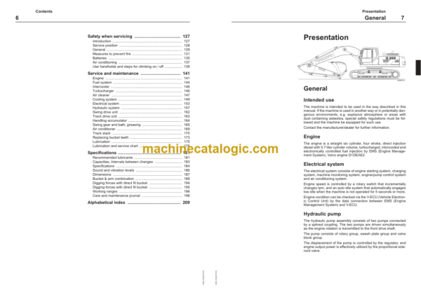 Volvo EC1210B Excavator Operators Manual - Image 4