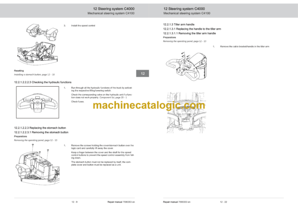BT SPE120, SPE120L, SPE140, SPE140L, SPE140S, SPE160, SPE160L, SPE200, SPE200D, SPE200L Electric Stacker Repair Manual - Image 4