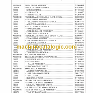 Ingersoll Rand ECM580 Crawler Drilling Machine Parts Manual (T-52372D)