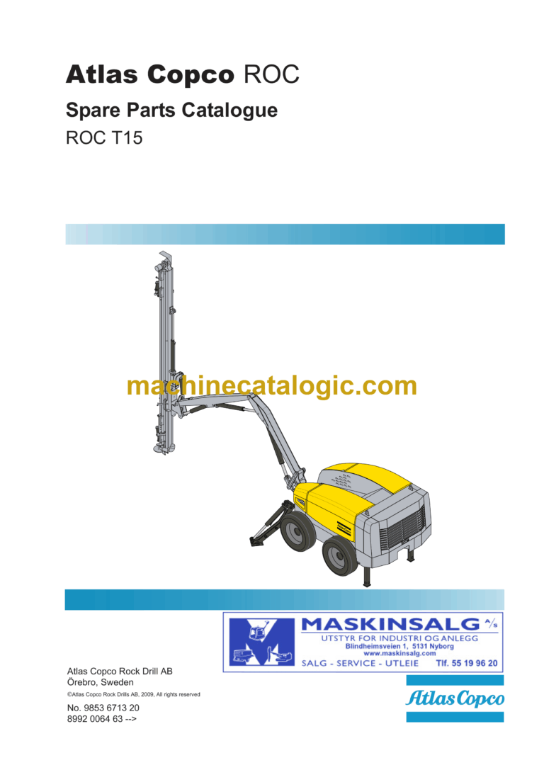 Atlas Copco T15 ROC Parts Manual