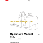 BT OL25, OL25P Order Picker Operators Manual
