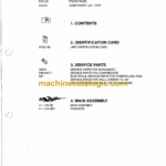 Sandvik Monomatic H105D Drill Rig Parts Manual (97AD109)