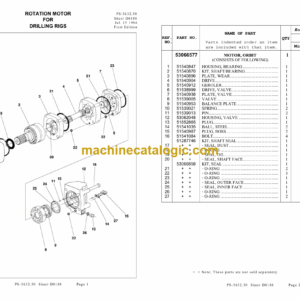 Ingersoll Rand ECM580 Crawler Drilling Machine Parts Manual (T-52372D)