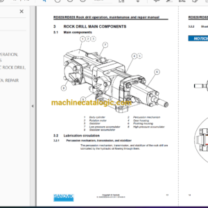 Sandvik DD321-40 Drilling Rig Full Documents (Service, Operator, Maintenance Manual and Parts Catalog) [115D41826]