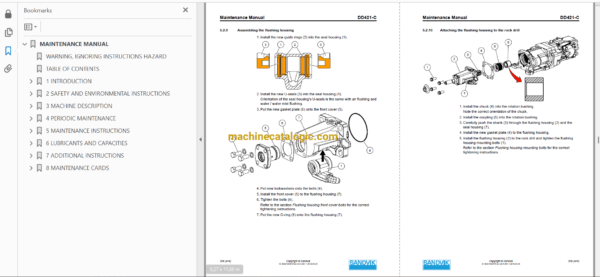 Sandvik DD421-60C Drilling Rig Full Documents (Service, Operator, Maintenance Manual and Parts Catalog) [119D61217] - Image 4