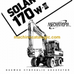 Daewoo Solar 170W-3 Excavator Operation and Maintenance Manual (Serial Number 0001 thru 0736)