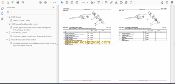 BT L2000L, L2000Z Hand Pallet Truck Quality Parts Manual - Image 2
