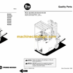 BT RCB30B, RCB40B, RCB50B Rider Truck Full Manual (Service, Parts and Operators Manual)