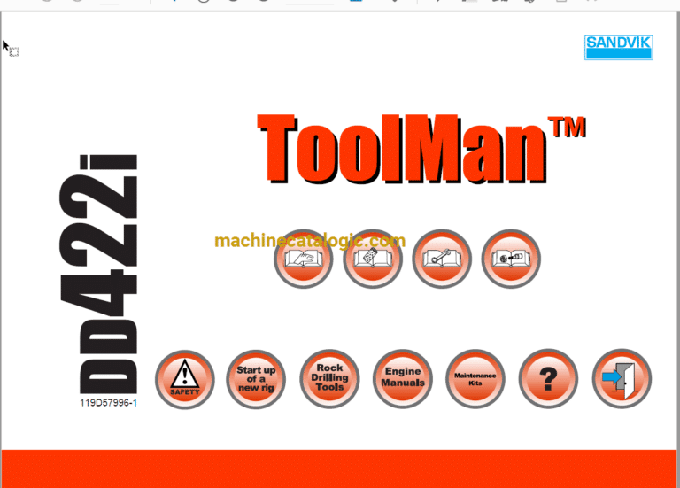 Sandvik DD422i Drilling Rig Full Documents (Service, Operator, Maintenance Manual and Parts Catalog) [119D57996]