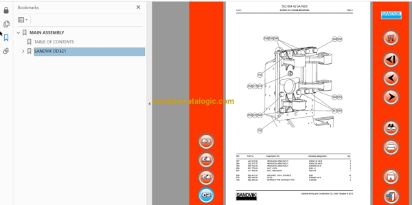 Sandvik DD321-40 Drilling Rig Full Documents (Service, Operator, Maintenance Manual and Parts Catalog) [115D41960] - Image 4