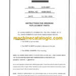 Atlas Copco ECM580Y Crawler Drilling Machine Parts Manual (X006136AE)