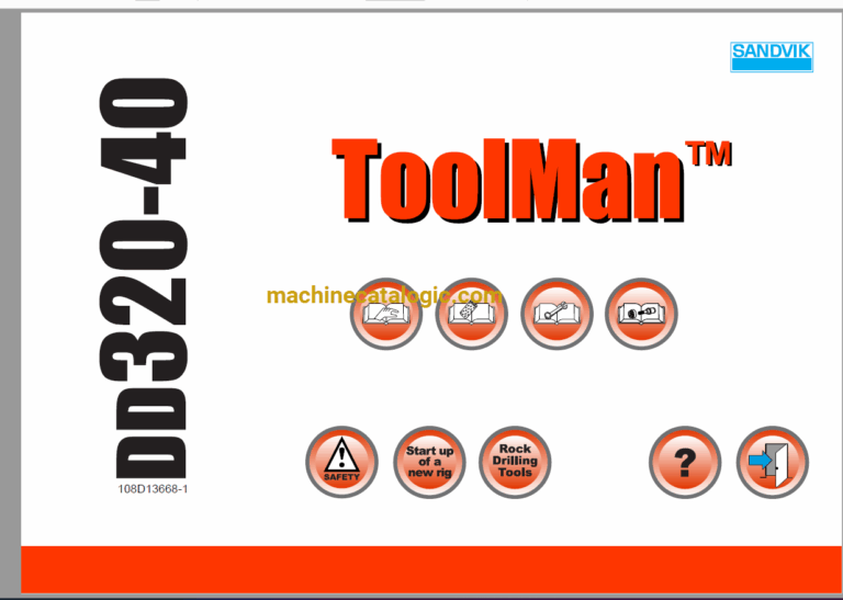 Sandvik DD320-40 Drilling Rig Full Documents (Service, Operator, Maintenance Manual and Parts Catalog) [108D13668]