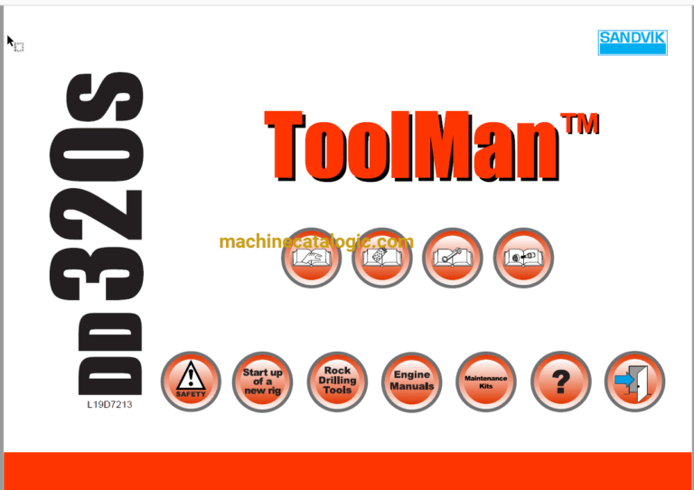 Sandvik DD320S Drilling Rig Full Documents (Service, Operator, Maintenance Manual and Parts Catalog) [L19D7213]