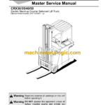 BT CRX30, CRX35, CRX40, CRX50 Electric Stand-up Lift Truck Master Service Manual
